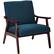 Front. OSP Home Furnishings - Davis Mid-Century Fabric Armchair - Klein Azure.