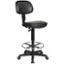 Left. WorkSmart - DC Series Vinyl & Molded Foam Drafting Chair - Black.