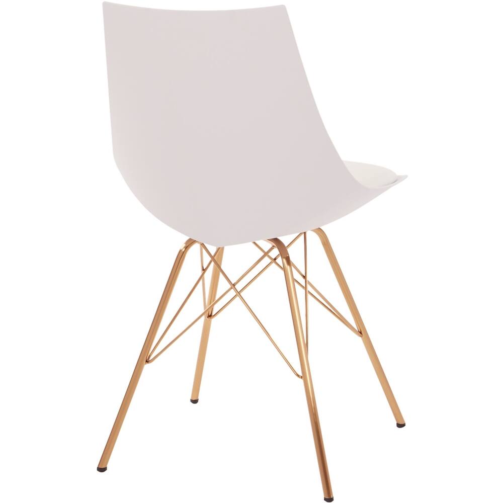 Alt View 11. OSP Home Furnishings - Oakley Chair - White/Gold.