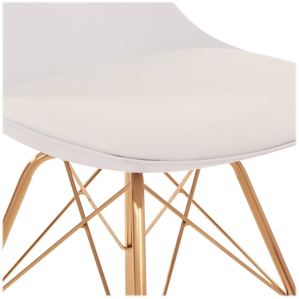 Alt View 13. OSP Home Furnishings - Oakley Chair - White/Gold.