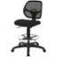 Alt View 11. WorkSmart - DC Series Fabric Drafting Chair - Black.