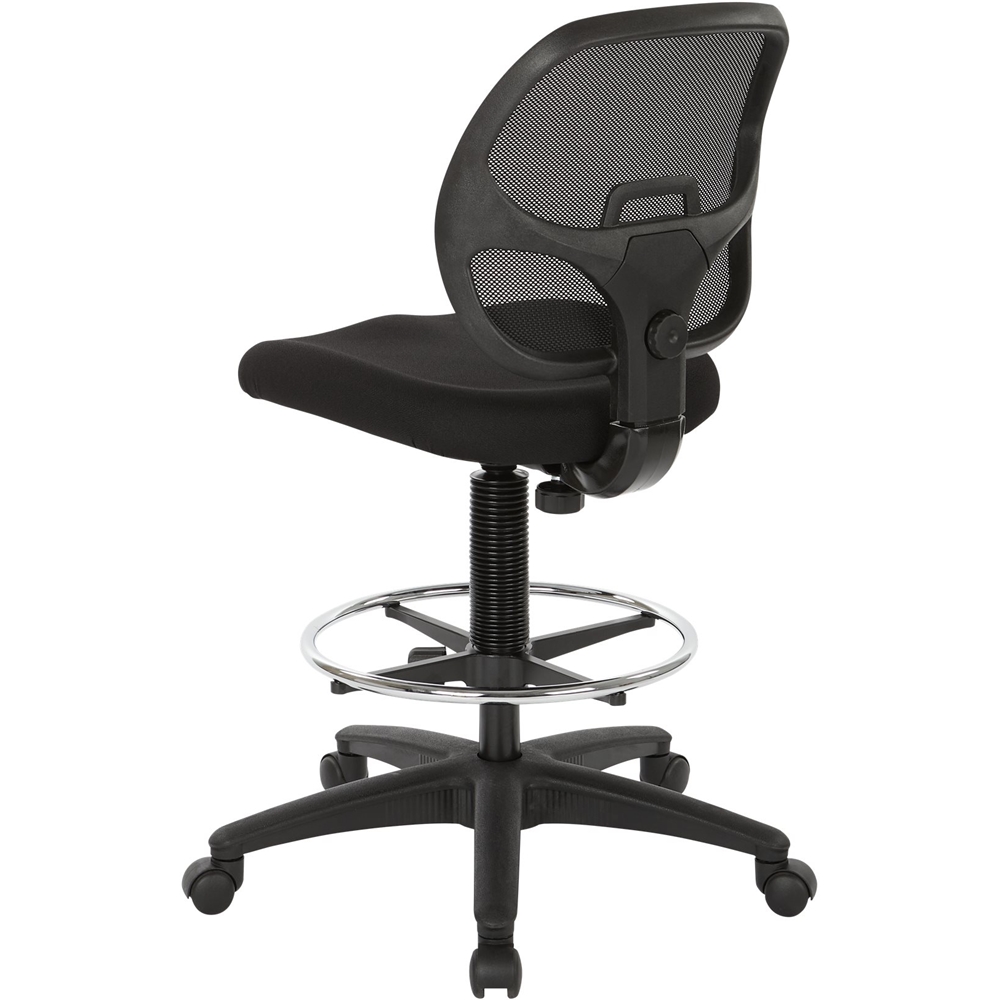 WorkSmart DC Series Fabric Drafting Chair Black DC2990 Best Buy