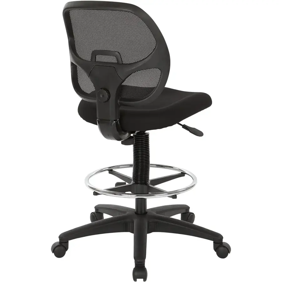 Alt View 17. WorkSmart - DC Series Fabric Drafting Chair - Black.