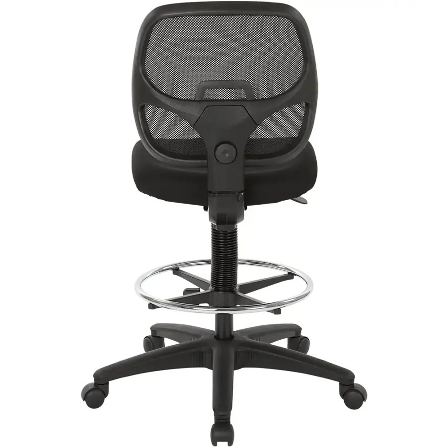 Alt View 19. WorkSmart - DC Series Fabric Drafting Chair - Black.