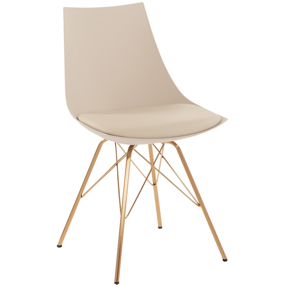OSP Home Furnishings - Oakley Chair - Cream/Gold