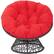 Front. OSP Home Furnishings - Papasan Chair - Red.