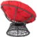 Alt View Zoom 11. OSP Designs - Papasan Polyester Chair - Red.