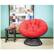 Alt View 13. OSP Home Furnishings - Papasan Chair - Red.