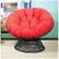 Alt View 14. OSP Home Furnishings - Papasan Chair - Red.