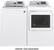 Alt View 11. GE - 7.4 Cu. Ft. 13-Cycle Electric Dryer with HE Sensor Dry - White on White/Silver Backsplash.