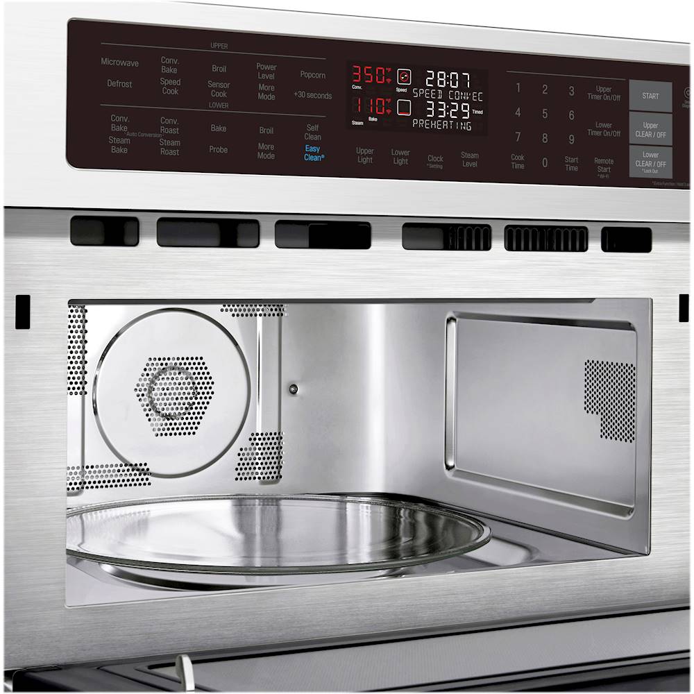 LG STUDIO 30 Smart Built-In Electric Convection Combination Wall Oven with  Microwave and Sous Vide Stainless Steel WCES6428F - Best Buy