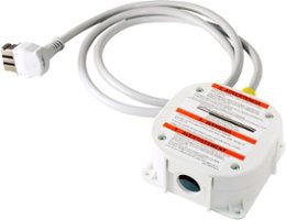 Bosch - Powercord with Junction Box for Benchmark and Thermador Dishwashers for Hard-Wired Installations - White - Front_Zoom