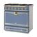 Front. La Cornue - 3.8 Cu. Ft. Freestanding Dual Fuel Convection Range - Blue.