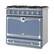 Front. La Cornue - 3.8 Cu. Ft. Freestanding Dual Fuel Convection Range - Blue.