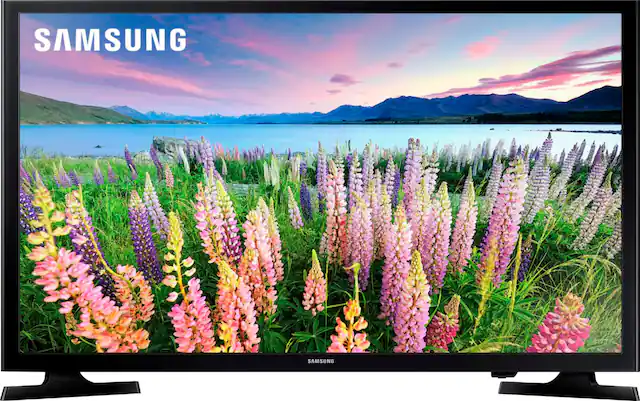 Front. Samsung - 40" Class 5 Series LED Full HD Smart Tizen TV - Black.
