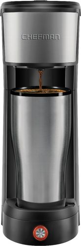 CHEFMAN - InstaCoffee Single Serve K-Cup Pod Coffee Maker - Stainless Steel was $49.99 now $24.99 (50.0% off)