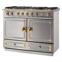 La Cornue - Freestanding Double Oven Dual Fuel Convection Range - Stainless Steel With Stainless Steel Trim - Front_Zoom