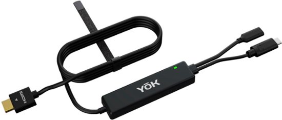 Front Zoom. Yok - Portable TV Dock - Black.