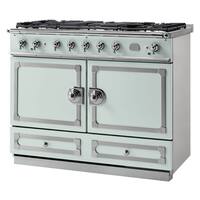 La Cornue - Freestanding Double Oven Dual Fuel Convection Range - Tapestry With Stainless Steel Trim - Front_Zoom