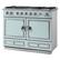 Front. La Cornue - Freestanding Double Oven Dual Fuel Convection Range - Blue.