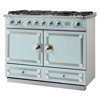 La Cornue - Freestanding Double Oven Dual Fuel Convection Range - Roquefort With Stainless Steel Trim - Front_Zoom