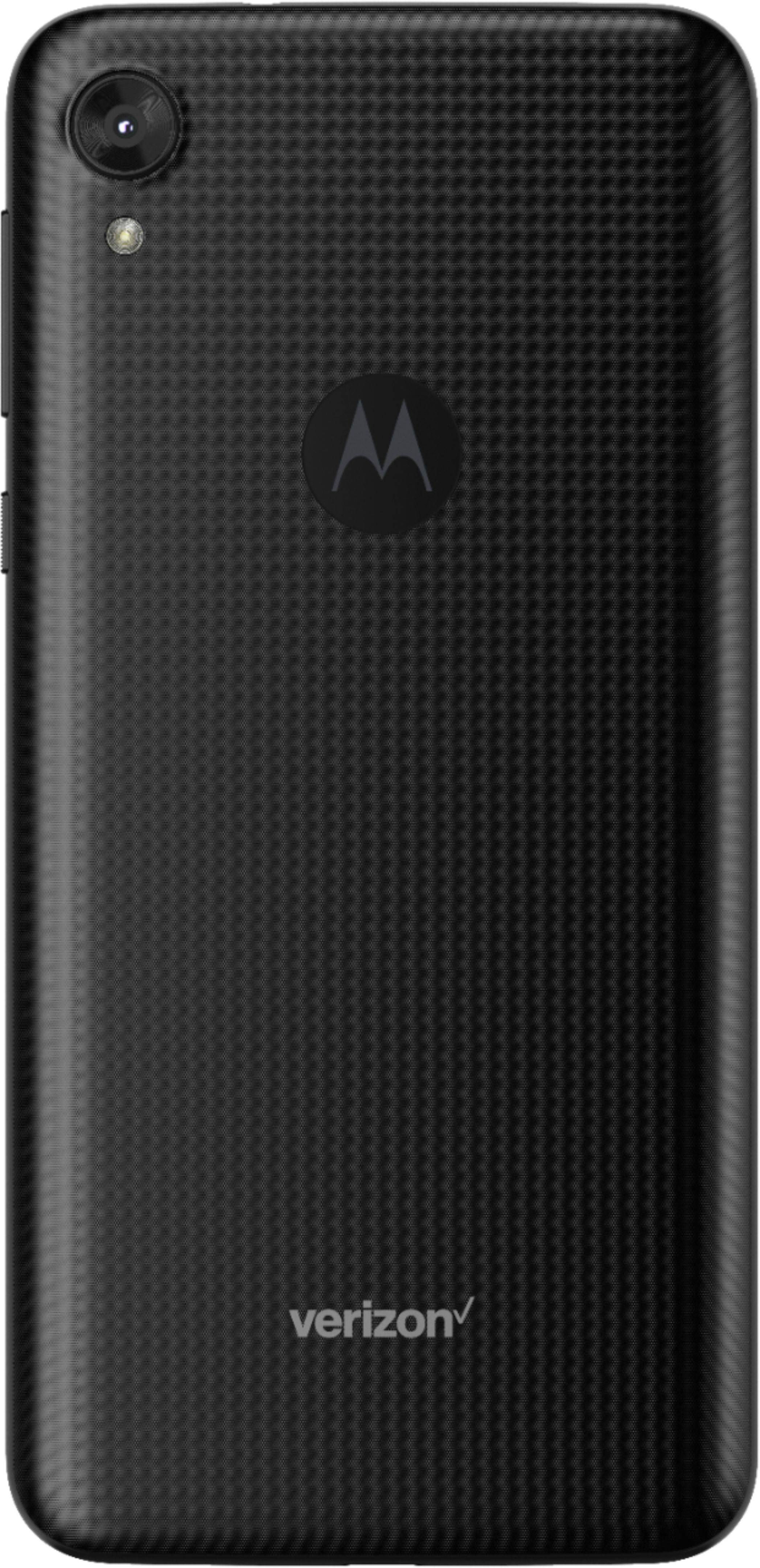 Back View: Verizon Prepaid - Motorola moto e⁶ with 16GB Memory Prepaid Cell Phone - Starry Black