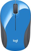 Logitech - M187 Mini Wireless Optical Ambidextrous Mouse - Blue-gray - Front_Zoom