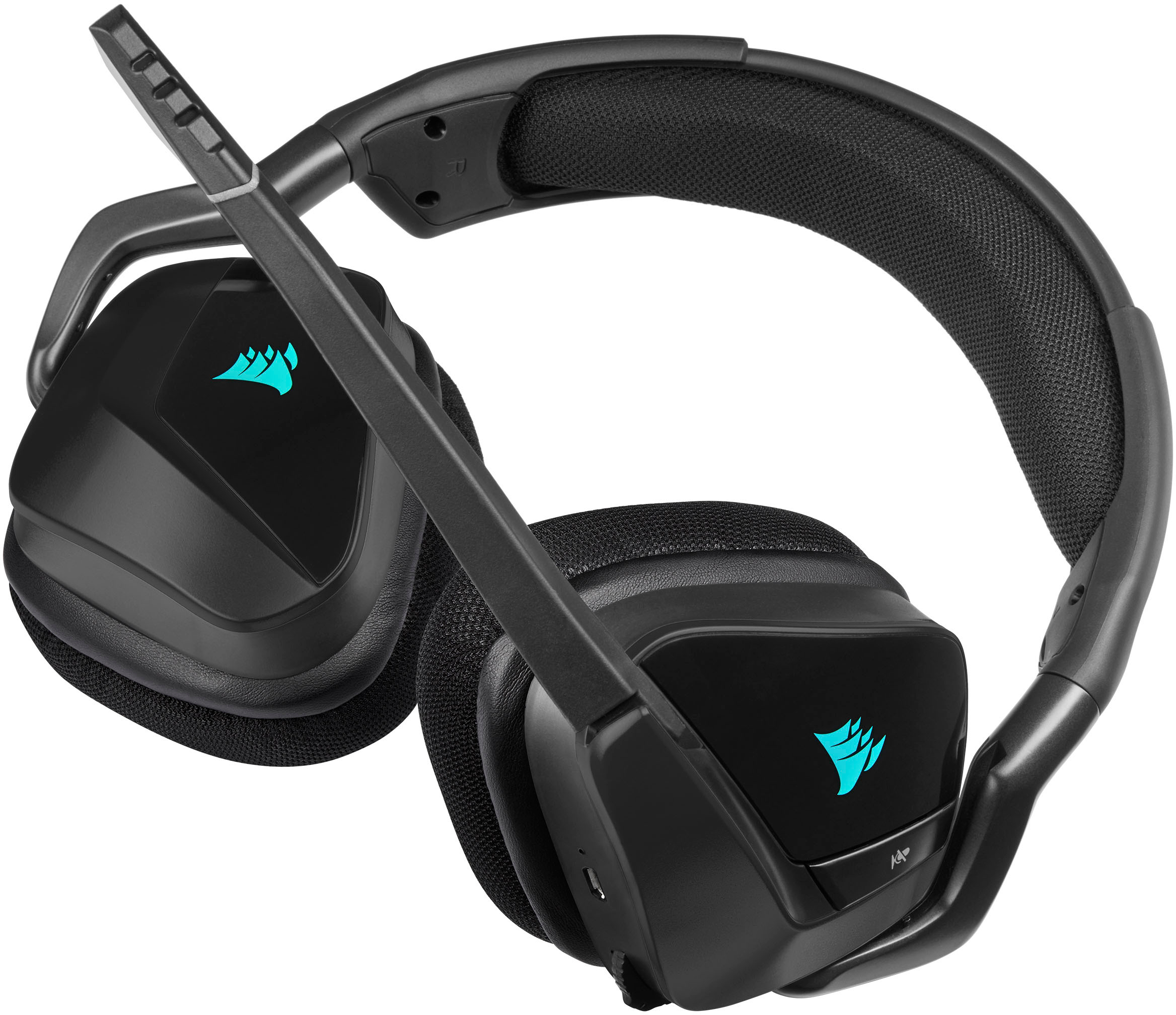 Il at donere relæ CORSAIR VOID RGB ELITE Wireless 7.1 Surround Sound Gaming Headset for PC,  PS5, PS4 Carbon CA-9011201-NA - Best Buy