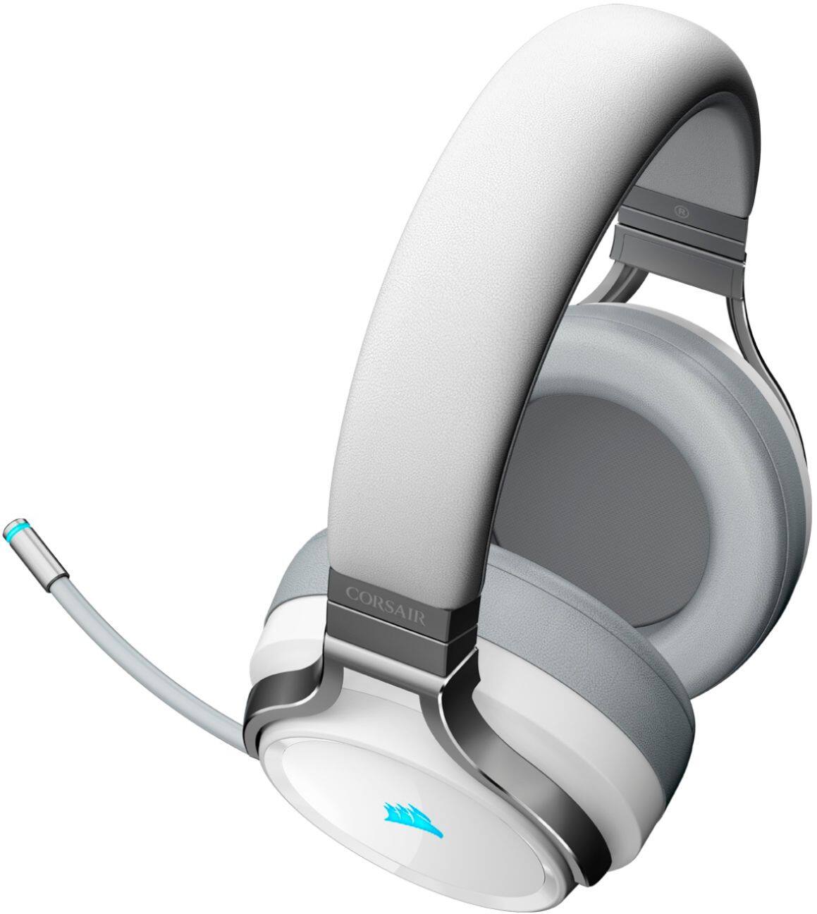 Alt View 13. CORSAIR - VIRTUOSO Wireless Gaming Headset for PC, Mac, PS4, and Mobile - White.