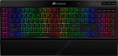 CORSAIR - Gaming K57 RGB Bluetooth Keyboard with RGB Back Lighting - Black - Front_Zoom