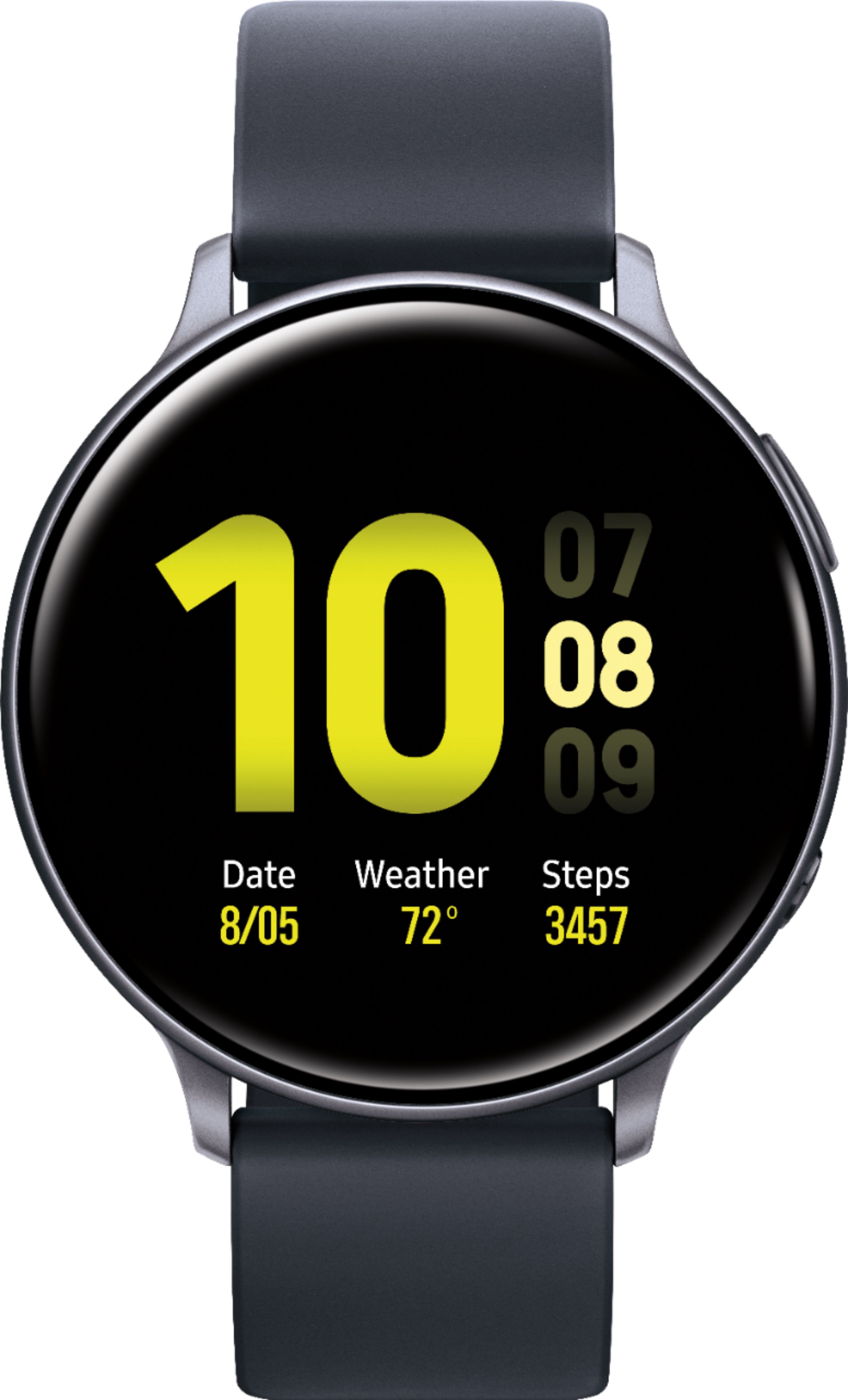 Samsung - Galaxy Watch Active2 Smartwatch 44mm Aluminum - Aqua Black