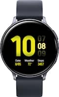 Samsung - Galaxy Watch Active2 Smartwatch 44mm Aluminum - Aqua Black - Front_Zoom