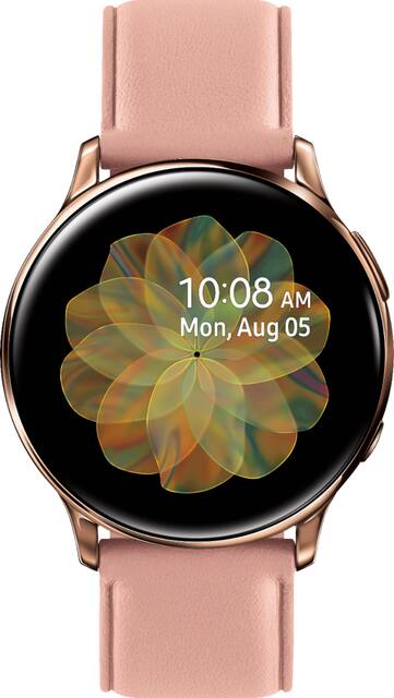 Samsung Galaxy Watch Active2 Smartwatch 40mm Stainless Steel Lte Unlocked Gold Sm R835usdaxar Best Buy