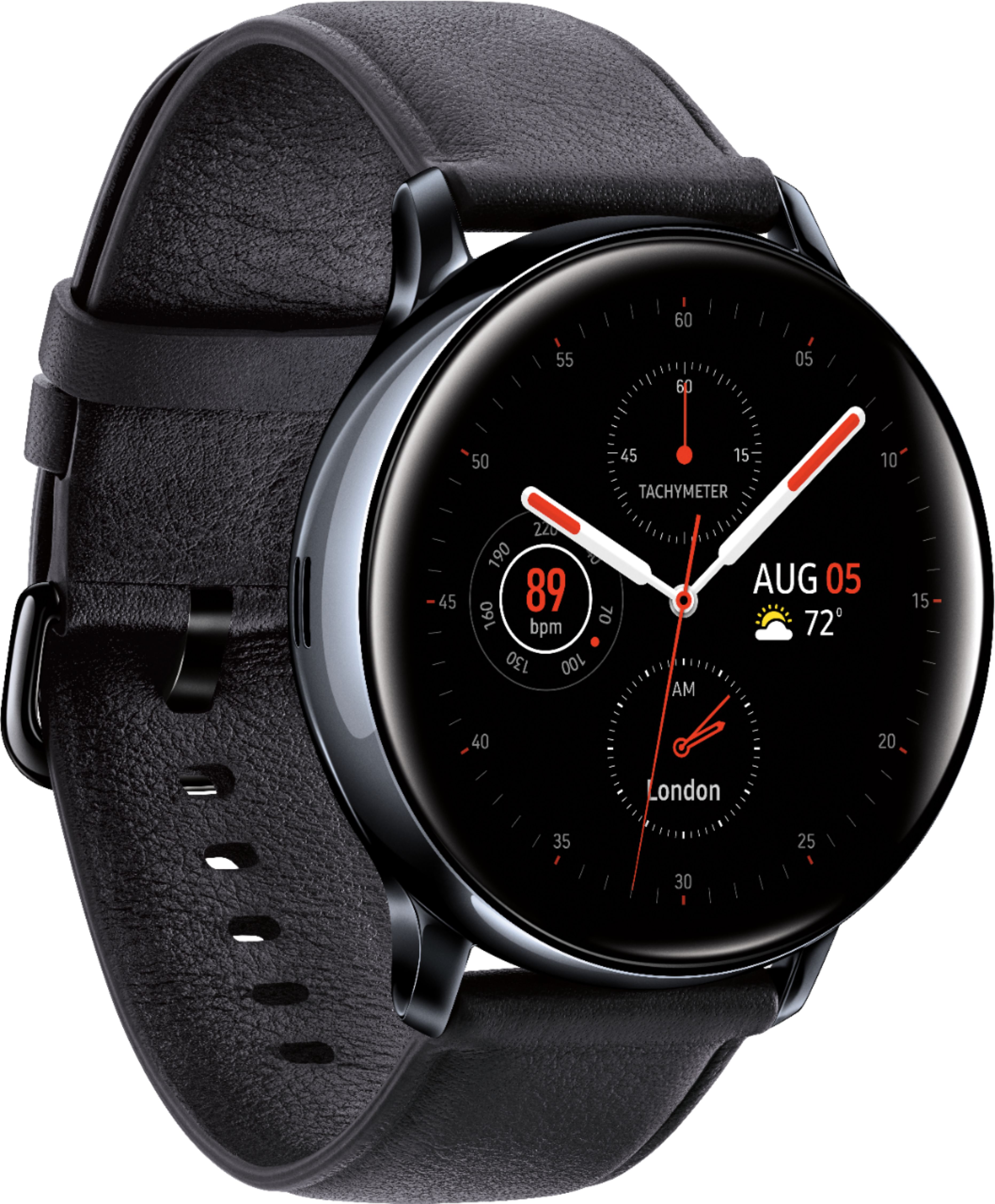 Samsung Galaxy Watch Active2 Smartwatch 40mm Stainless Steel LTE (Unlocked) Black SM-R835USKAXAR 