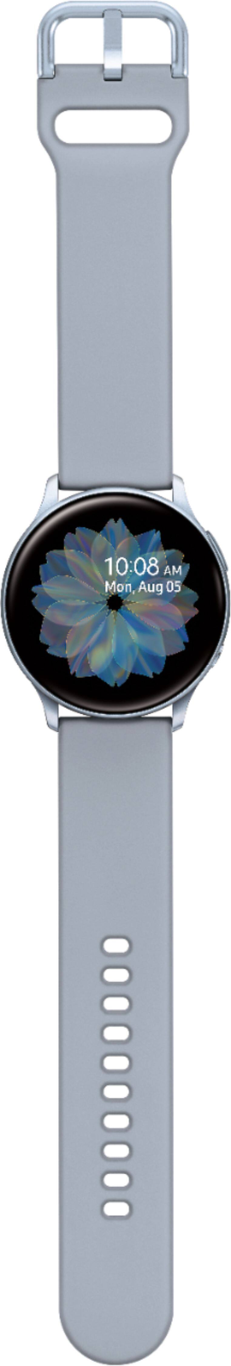 Alt View 11. Samsung - Galaxy Watch Active2 Smartwatch 40mm Aluminum - Cloud Silver.