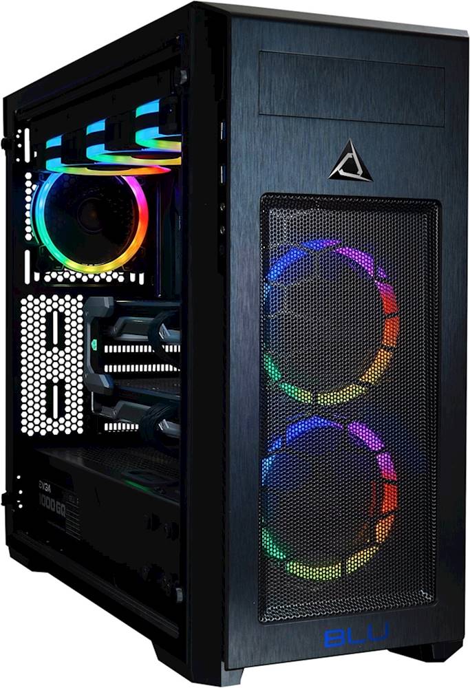 Angle View: CLX - SET Gaming Desktop - AMD Ryzen 9 3900X - 32GB Memory - NVIDIA GeForce RTX 2080 - 6TB Hard Drive + 1TB Solid State Drive - Black/RGB