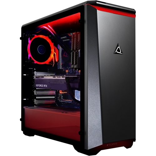 Rent to own CLX - SET Gaming Desktop - AMD Ryzen 7 3800X - 32GB Memory - NVIDIA GeForce RTX 2080 - 3TB Hard Drive + 480GB SSD - Black/Red