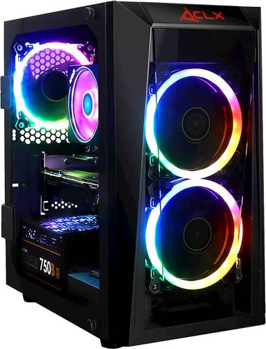 CLX SET Gaming Desktop - AMD Ryzen 7 3800X - 16GB Memory - NVIDIA GeForce RTX 2080 - 960GB Solid State Drive - Black/RGB