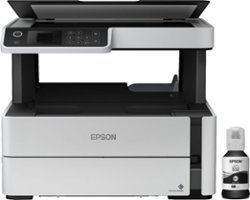 Epson - EcoTank ET-M2170 Wireless Monochrome All-in-One SuperTank Printer - White - Front_Zoom