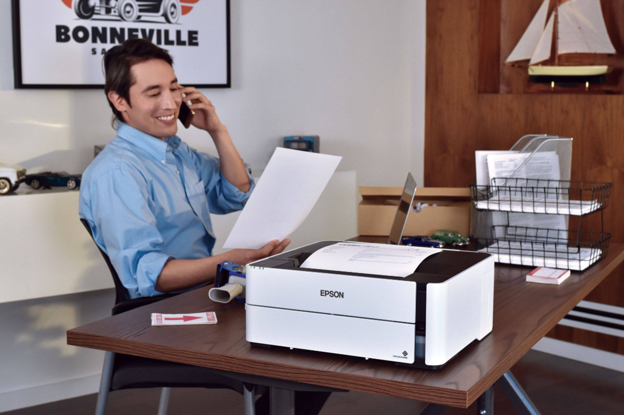 Alt View 21. Epson - EcoTank ET-M1170 Wireless Monochrome SuperTank Printer - White.