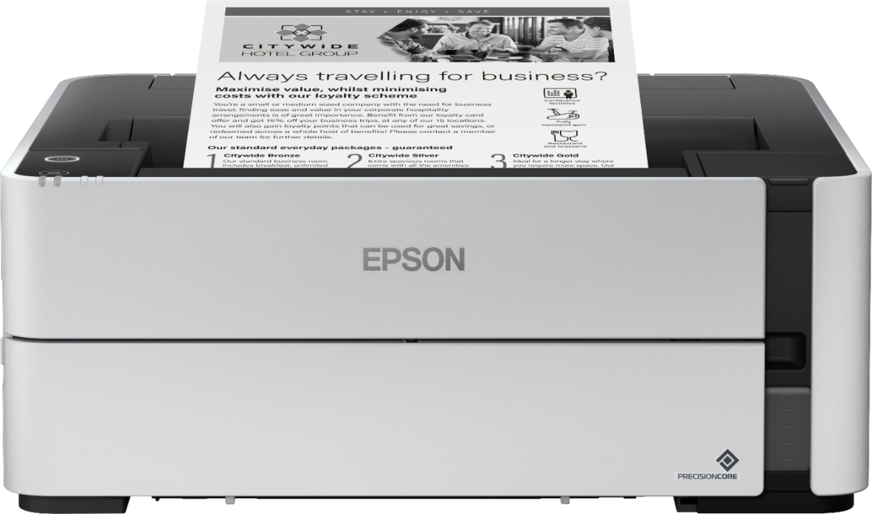 Alt View 25. Epson - EcoTank ET-M1170 Wireless Monochrome SuperTank Printer - White.
