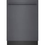 Bosch - 800 Series 24" Top Control Built-In Dishwasher with CrystalDry, Stainless Steel Tub, 3rd Rack, 42 dBa - Black stainless steel - Front_Standard
