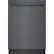 Front. Bosch - 800 Series 24" Top Control Built-In Dishwasher with CrystalDry, Stainless Steel Tub, 3rd Rack, 42 dBa - Black stainless steel.