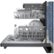 Alt View Zoom 19. Bosch - 800 Series 24" Top Control Built-In Dishwasher with CrystalDry, Stainless Steel Tub, 3rd Rack, 42 dBa - Black stainless steel.