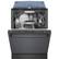 Alt View 21. Bosch - 800 Series 24" Top Control Built-In Dishwasher with CrystalDry, Stainless Steel Tub, 3rd Rack, 42 dBa - Black stainless steel.