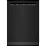 Front Zoom. Bosch - 800 Series 24" Front Control Built-In Dishwasher with CrystalDry, Stainless Steel Tub, 3rd Rack, 42 dBa - Black.
