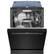 Alt View 14. Bosch - 800 Series 24" Front Control Built-In Dishwasher with CrystalDry, Stainless Steel Tub, 3rd Rack, 42 dBa - Black.
