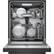 Alt View 24. Bosch - 800 Series 24" Front Control Built-In Dishwasher with CrystalDry, Stainless Steel Tub, 3rd Rack, 42 dBa - Black.