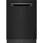 Bosch - 800 Series 24" Top Control Built-In Dishwasher with Stainless Steel Tub, 3rd Rack, 42 dBa - Black - Front_Standard