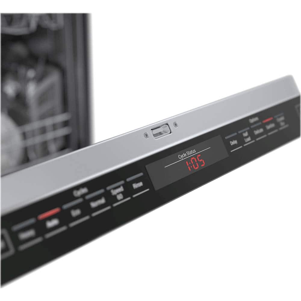 Alt View 18. Bosch - 800 Series 24" Top Control Built-In Dishwasher with Stainless Steel Tub, 3rd Rack, 42 dBa - Black.